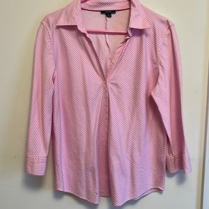 Nautica striped shirt 👚 pink size 16
